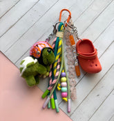 Grigri de sac tortue rose paracordes