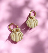 Boucles d'oreilles créoles coquillage Serena