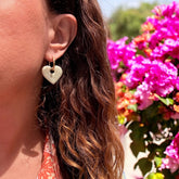 Boucles d'oreilles créoles coeur Bellina