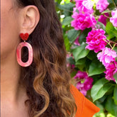 Boucles d'oreilles résine Mira