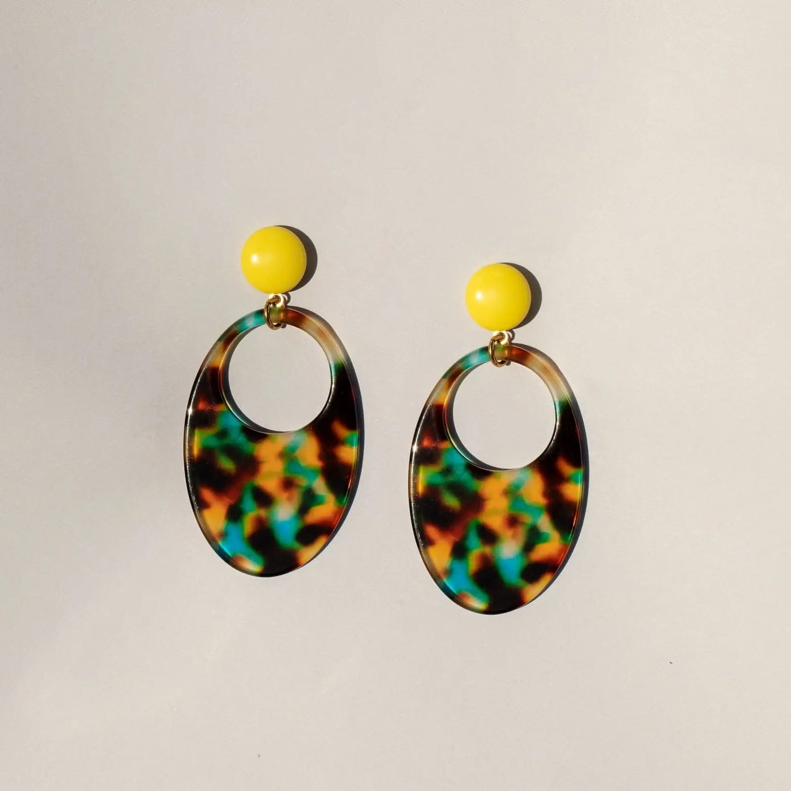 Boucles d'oreilles écailles léopard