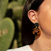 Boucles d'oreilles écailles léopard Aria