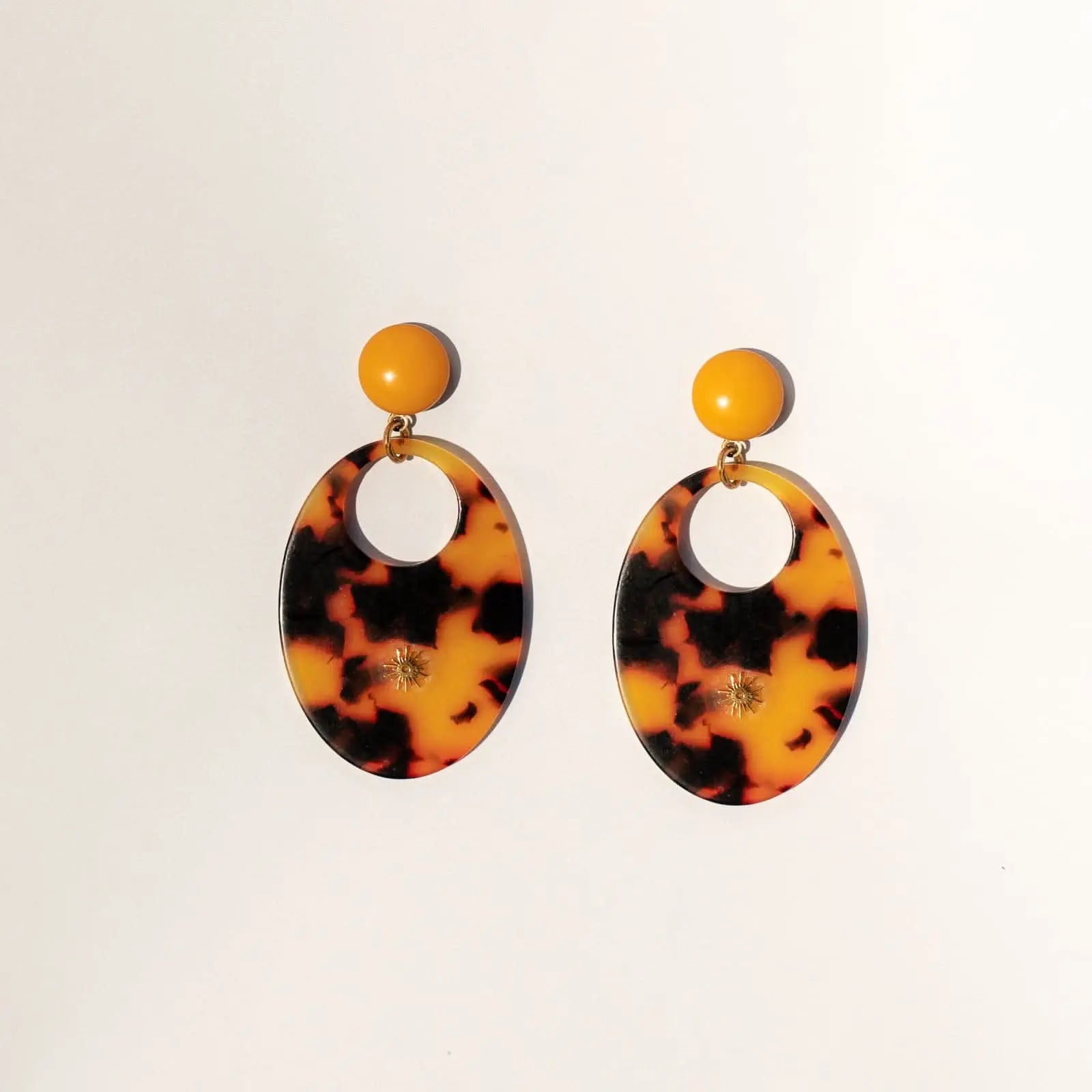 Boucles d'oreilles écailles léopard