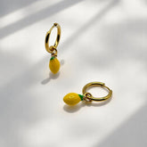Boucles d'oreilles créoles citron Limona