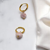 Boucles d'oreilles créoles coquillage Shella