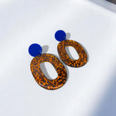 Boucles d'oreilles pendantes léopard Sophia