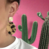 Boucles d'oreilles écailles léopard Nala