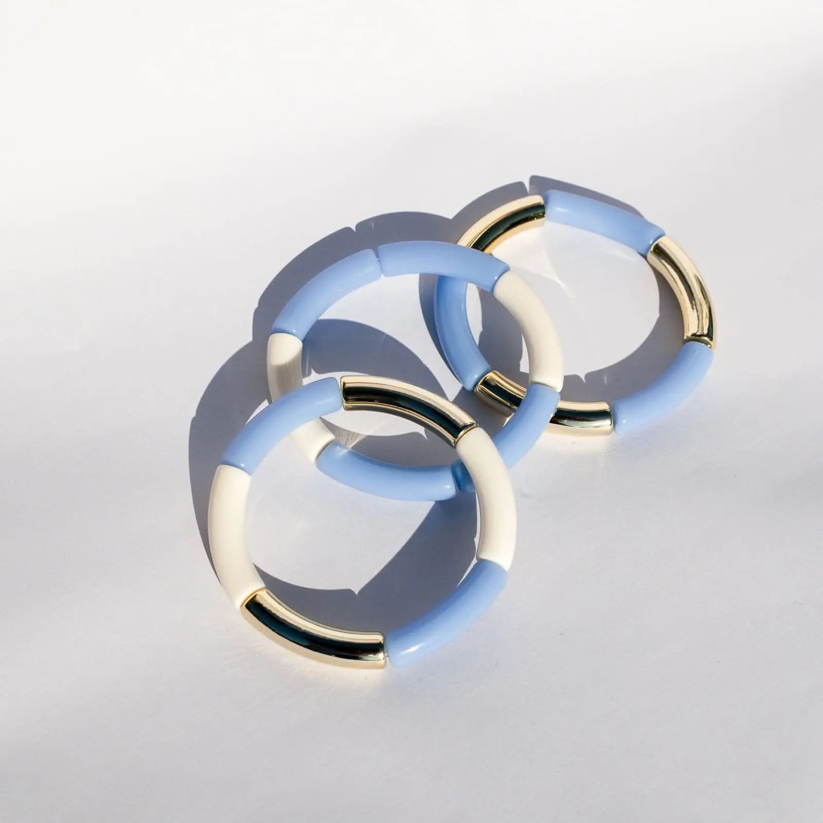 Trio de bracelets en résine