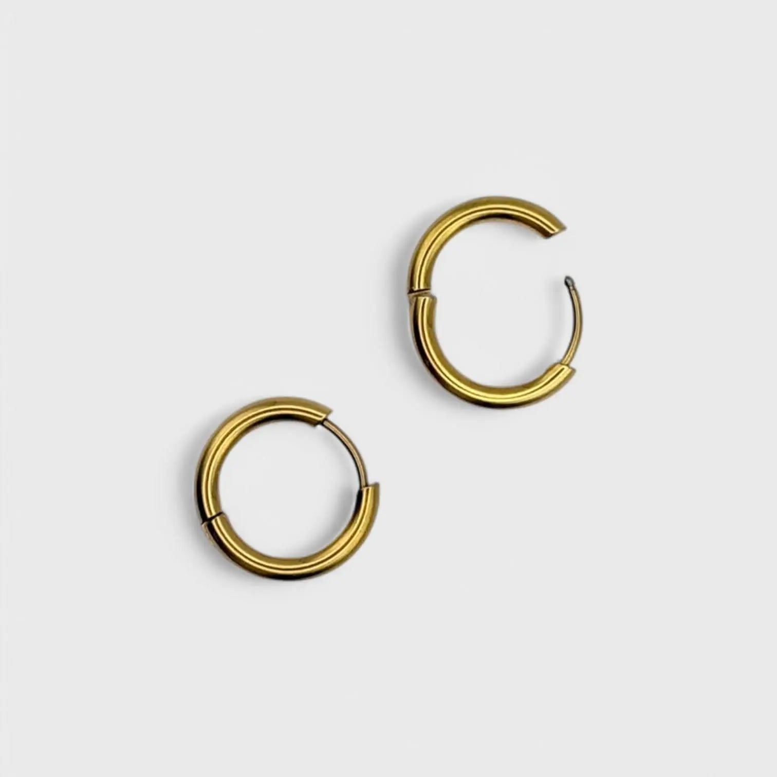 Créole en acier inoxydable plaqué or