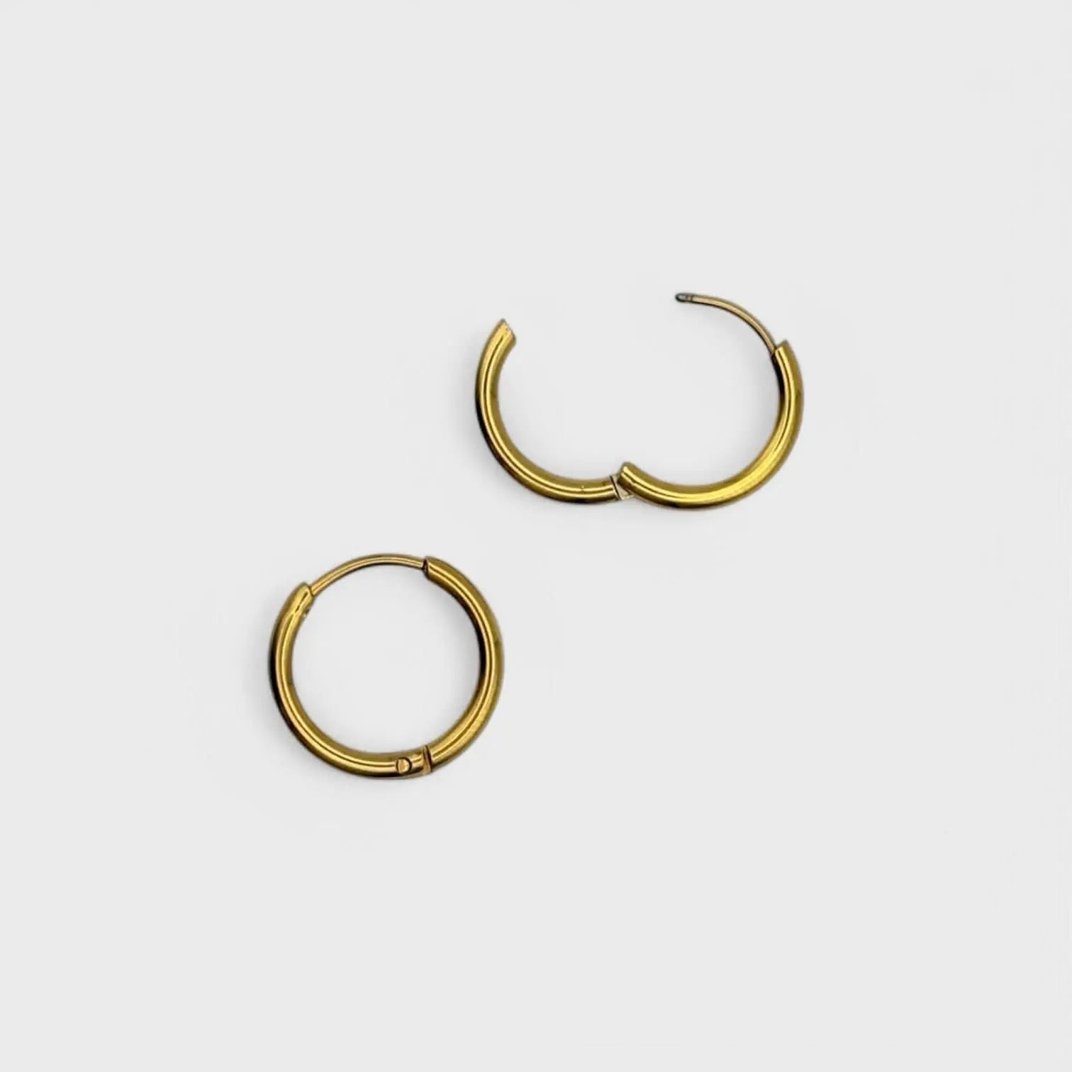 Créole en acier inoxydable plaqué or