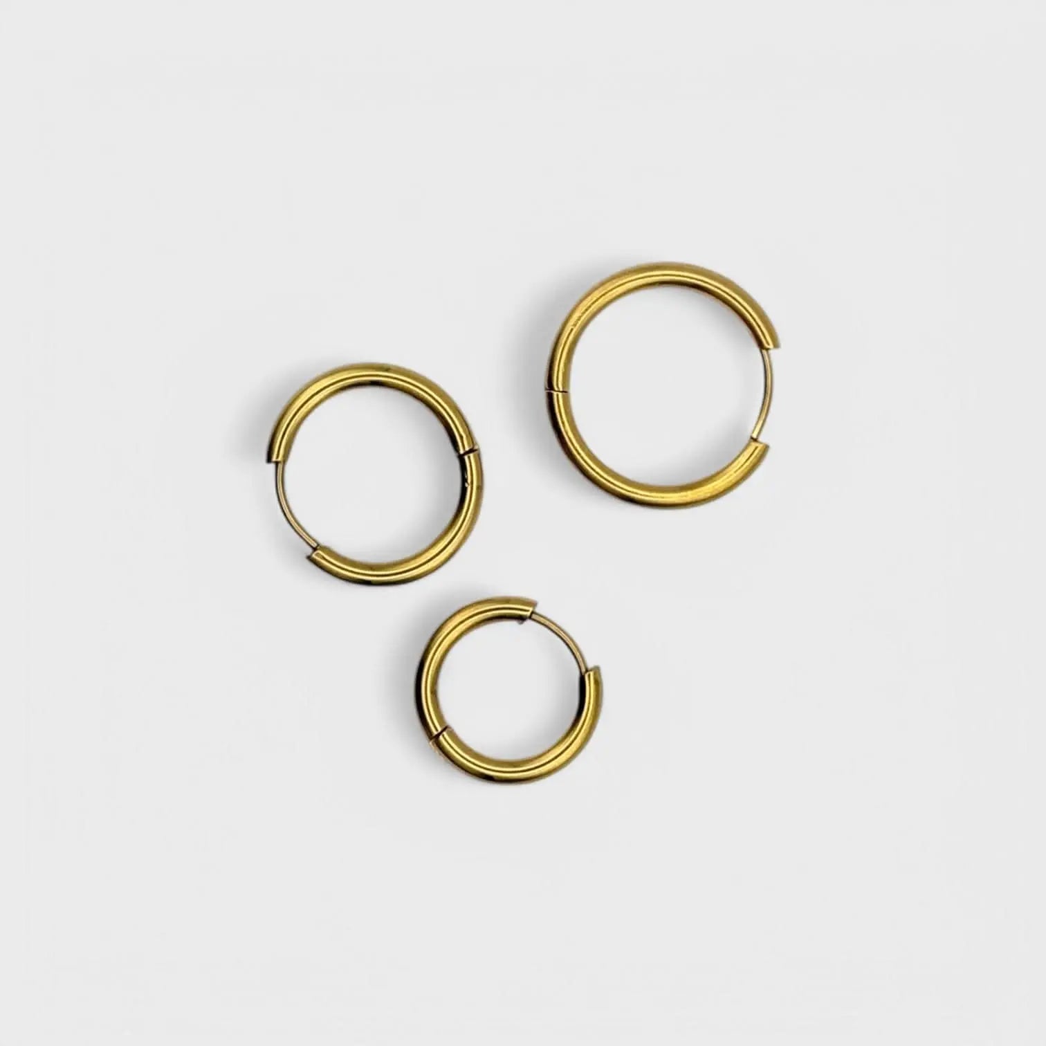 Créole en acier inoxydable plaqué or