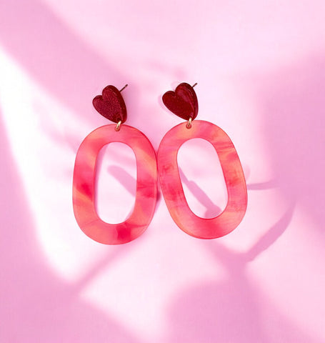 Boucles d'oreilles résine Mira