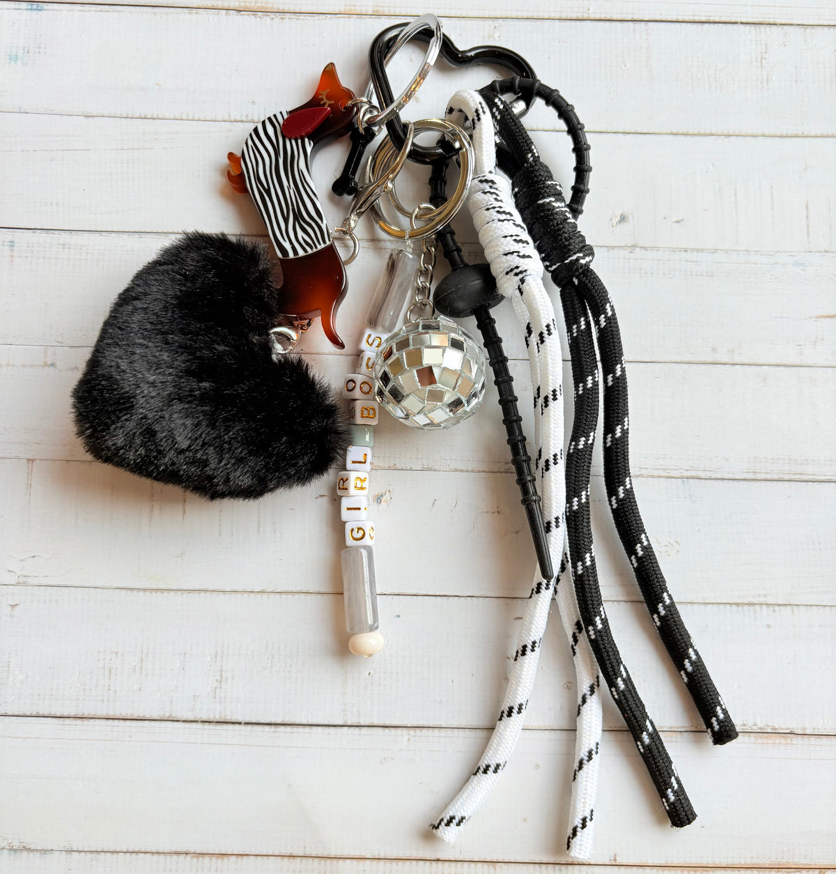 Grigri de sac chien zèbre Girl boss