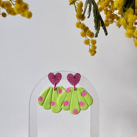 Boucles d’oreilles pendantes fruitées