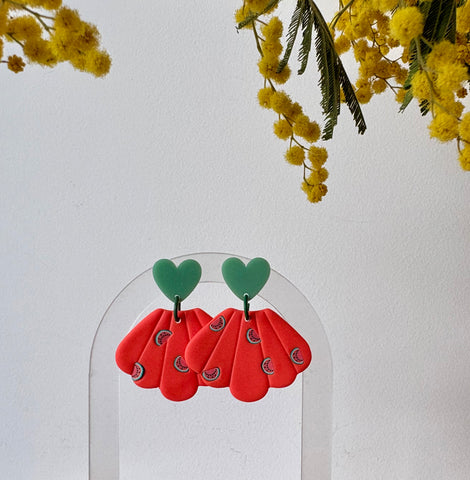 Boucles d’oreilles pendantes fruitées
