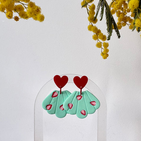 Boucles d’oreilles pendantes fruitées