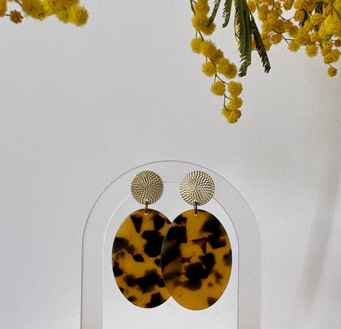 Boucles d'oreilles écailles léopard Nala