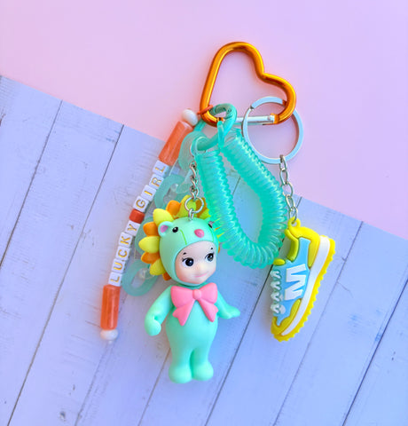 Grigri de sac sonny angel fleur bleu