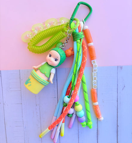 Grigri de sac sonny angel pot de fleur vert