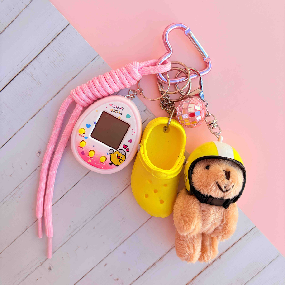 Grigri de sac ours tamagotchi