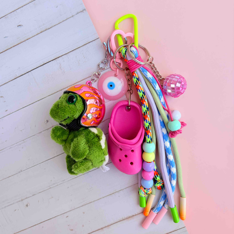 Grigri de sac crocs tortue casque