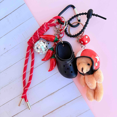 Grigri de sac ours rouge
