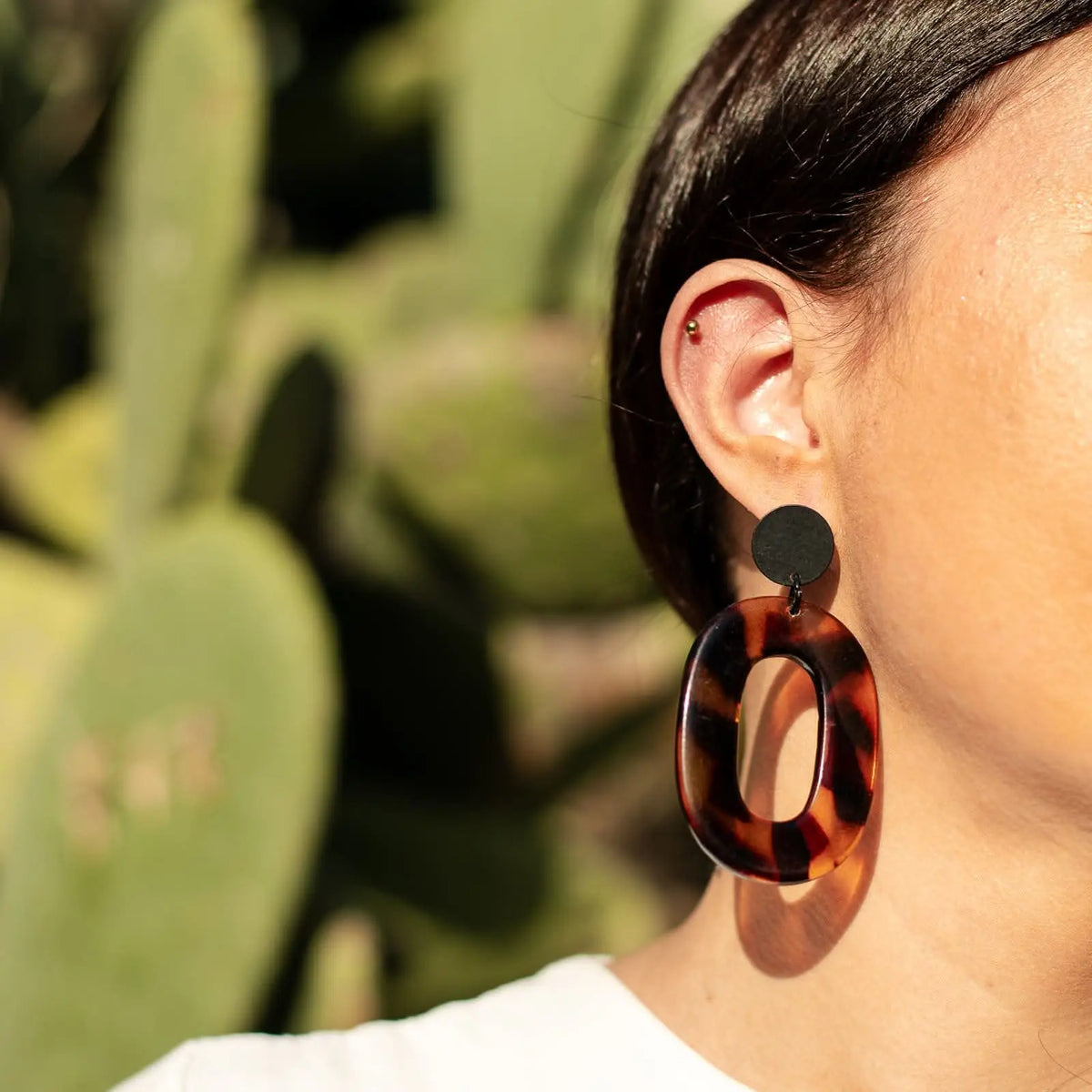 Boucles d'oreilles écailles léopard Nala