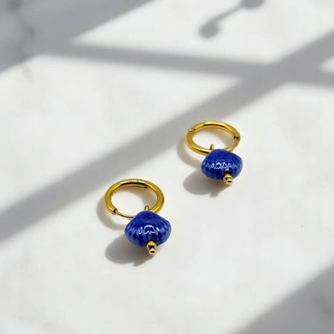 Boucles d'oreilles créoles coquillage Shella