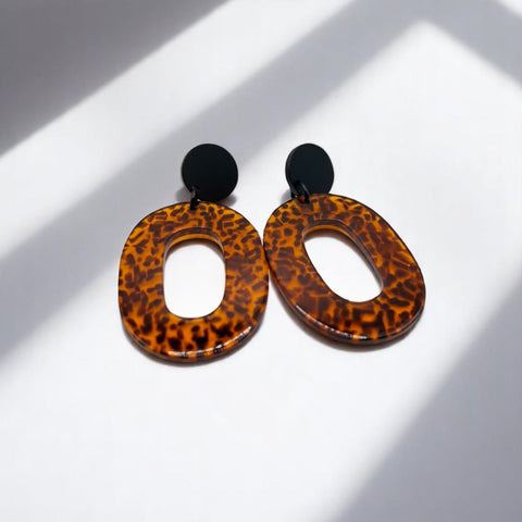 Boucles d'oreilles pendantes léopard Sophia