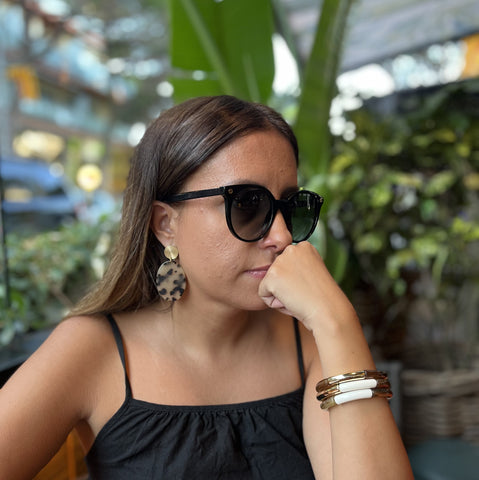 Boucles d'oreilles écailles léopard Nala