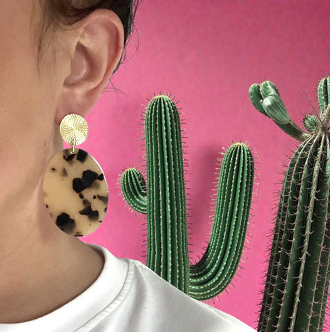 Boucles d'oreilles écailles léopard Nala