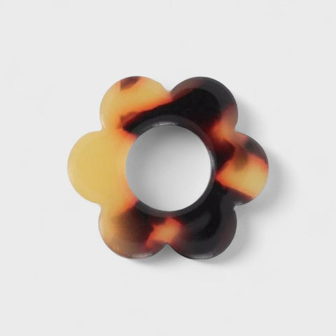 Charm fleur en résine pour boucle d'oreille