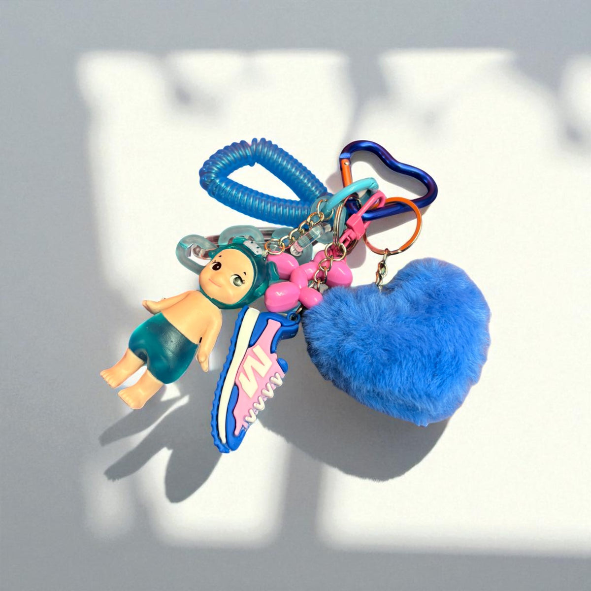 Grigri de sac sonny angel bleu coeur